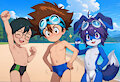 Max And Fusion Got Tai to wear a speedo.