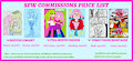 New SFW Commissions Prices List
