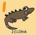 I is for Iguana #1 (My Version) - Grenda Jr.
