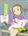 Digimon Adventure - Gatomon's Spanking by CheetorPrime