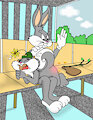 Bugs Bunny Spanks Slappy Squirrel by CheetorPrime