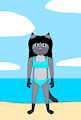 Pepper at the beach by TheFurryTree