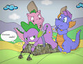 My Little Pony - Spikes Spank Spike by CheetorPrime
