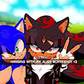 Hanging with my alien boyfriend! <3 by BlackArmsWerehogShadow