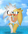 SilverXGold: Handsy at the Beach