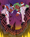 Scanty and Kneesocks clean up the ghosts by AlloyRabbit