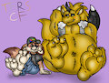Sponge n Demys Paws by TheRedSkunk