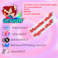 contact for commissions by 4lexW0lf