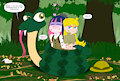 Panty and Stocking at Mayahem Temple: Ssslumber by Luckykid7