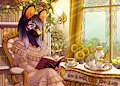 Victorian Study YCH - Luna by KuddlyKodiak