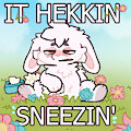 Heckin allergies by Bunnyoffuzz