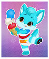 Ice Cream Wolf -By GlitterThePup- by DanielMania123
