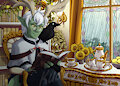 Victorian Study YCH - Tiefling by KuddlyKodiak
