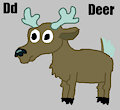 D is for Deer #3 (My Version) - Deer (Kid vs. Kat)