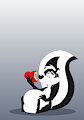 Pepe Le Pew eating Delicious Apples by HaresenTortoise1995