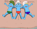 trio smurfs by vasan