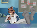 Mr. Wolf Sheriff (socks) by Tsukuyomibloom