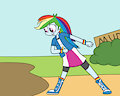rainbow Dash free day 2 by mucky