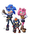 Sonic Shogun Steel by blueartsillustration