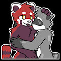 Red Panda and Raccoon by RJQuaty