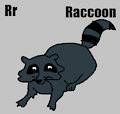 R is for Raccoon #3 (My Version) - Raccoon (Clarence)