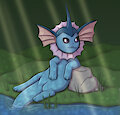 Forest Vaporeon by HeshieokFasla