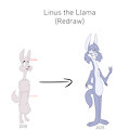 Original Art - Linus the Llama (redraw 2018 - 2025)