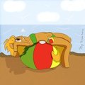 Beach Ball relaxing (sfw) by kagekitsoon