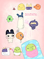 Tamagotchi doodles by GoldenShrike
