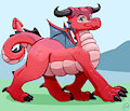 My Fersona: Koal the Fireborn dragon by Hhyy80