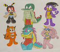 Charmy Espio and Vector Swimsuits by PrincessShannon