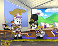 Nurse plush and Colonel Lupine by Loupy