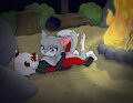 Campfire Cuddles by Sp4c3Ch1nch1ll4