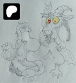 "Uncanny Discordance" (Thank You! Patron Sketch for Neuholt) by draconicdreamsart