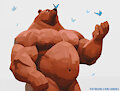 Butterfly bear by Anhes