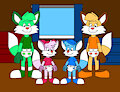 Skyline and his Family by CartoonFoxArt2002