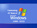 Celebrating 40 Years of Microsoft Windows by CartoonFoxArt2002