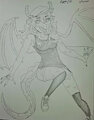 my female dragon form by Kayawaterdragon01