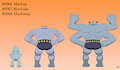 Machop Family Buttdex Entry