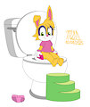 Bunnie D'Coolette potty time. by matiasdiaz3524