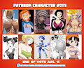 August Patreon Character Vote by MobianMonster