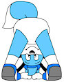 Skyler the Fox Pose Rear by CartoonFoxArt2002