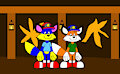 Alex and Billy in the Gold Mine Cave by CartoonFoxArt2002