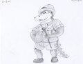 D&B: Sparky, the fat Crocodile Park Ranger by SamytheDragon