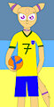 Sunny as Brazliilan Soccer by NickyCoolBun