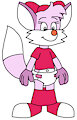 Skyline the Fox with Skirt Down