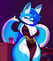 Cute Elegant Blue Wolf by MeHH12