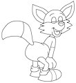 Diaper Fox Kid Base Pose by CartoonFoxArt2002