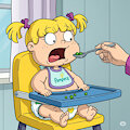 "Peas?!" Angelica Pickles gets a babyfying punish [AI] by berrybreaker
