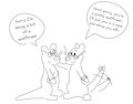 Scallop & Sherbet At The Function (library sketch 2/2) by BuddyUnicorn777